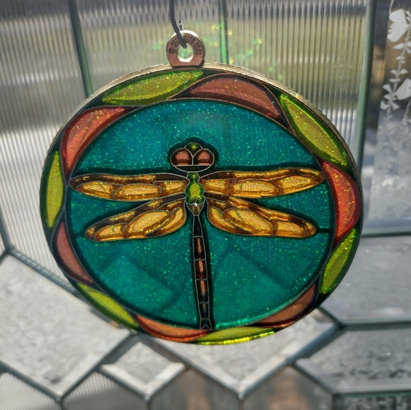 Vintage Stained Glass Sun Catcher Lot (7) - Picture 12 of 12